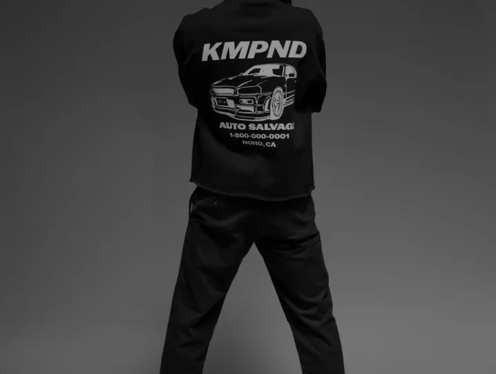back of kmpnd hoodie